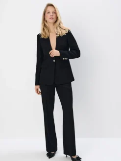 Anzüge>MOHITO Hose mit ausgestelltem Bein Schwarz