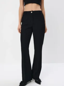 Anzüge></noscript>MOHITO Hose mit ausgestelltem Bein Schwarz