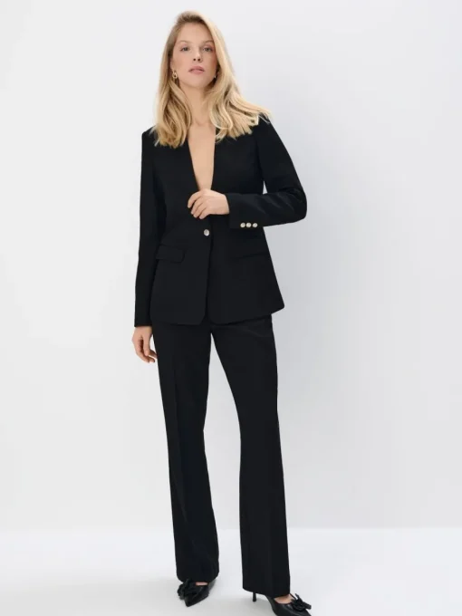 Hosen>MOHITO Hose mit ausgestelltem Bein Schwarz
