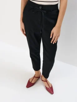 Am Häufigsten Ausgewählt|Hosen>MOHITO Hose mit Bindedetail Schwarz