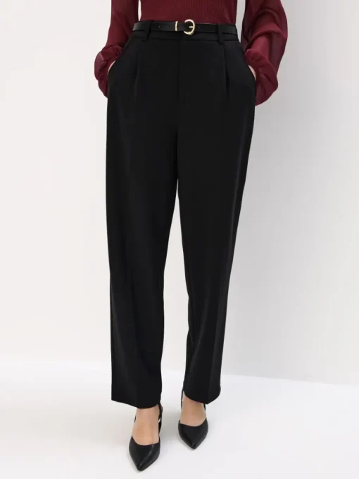 Hosen>MOHITO Hose mit Gürtel Schwarz