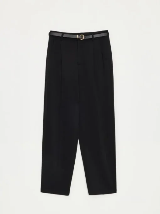 Hosen>MOHITO Hose mit Gürtel Schwarz