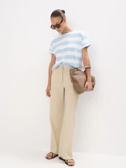 Hosen>MOHITO Hose mit hohem Leinenanteil Beige