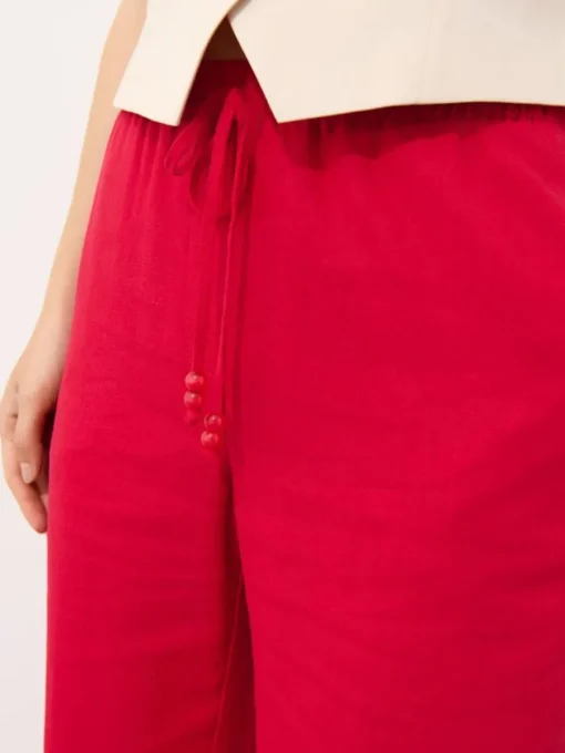 Hosen>MOHITO Hose mit hohem Leinenanteil Rot
