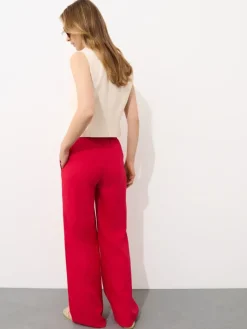 Hosen></noscript>MOHITO Hose mit hohem Leinenanteil Rot