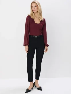 Hosen>MOHITO Hose mit hohem Viskoseanteil Schwarz
