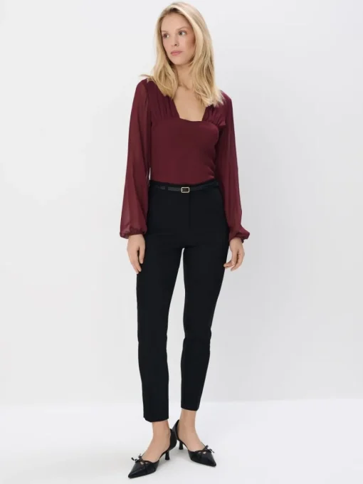 Hosen>MOHITO Hose mit hohem Viskoseanteil Schwarz