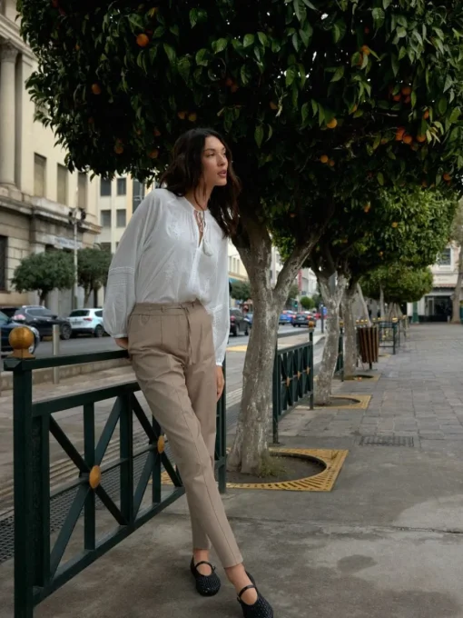Hosen>MOHITO Hose mit hohem Viskoseanteil Beige