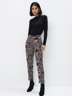 Hosen>MOHITO Hose  mit Leopardenmuster Mehrfarbig
