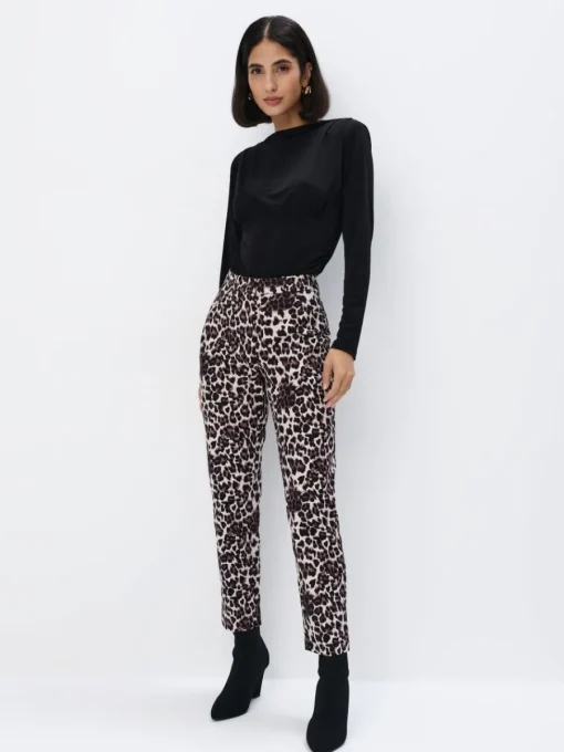 Hosen>MOHITO Hose  mit Leopardenmuster Mehrfarbig