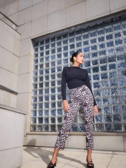Hosen>MOHITO Hose  mit Leopardenmuster Mehrfarbig