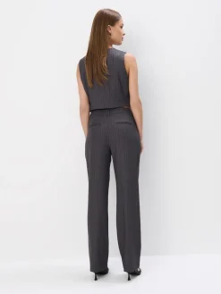 Anzüge|Hosen></noscript>MOHITO Hose mit weitem Bein Grau