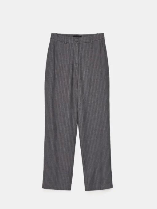 Anzüge|Hosen>MOHITO Hose mit weitem Bein Grau