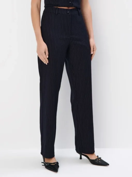 Anzüge|Hosen>MOHITO Hose mit weitem Bein Navy