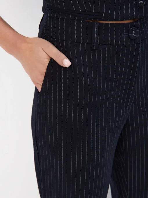 Anzüge|Hosen>MOHITO Hose mit weitem Bein Navy
