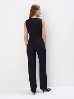Anzüge|Hosen></noscript>MOHITO Hose mit weitem Bein Navy