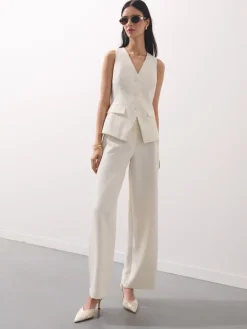 Hosen>MOHITO Hose mit weitem Bein Creme