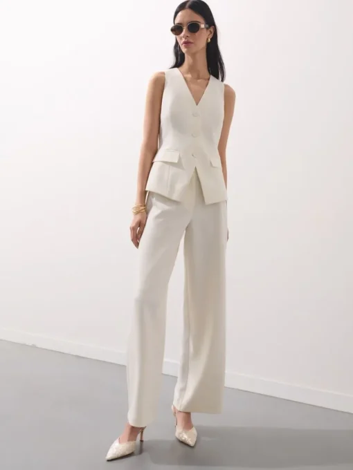 Hosen>MOHITO Hose mit weitem Bein Creme