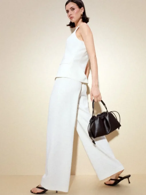 Hosen>MOHITO Hose mit weitem Bein Creme