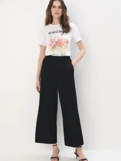 Hosen>MOHITO Hose mit weitem Bein Schwarz