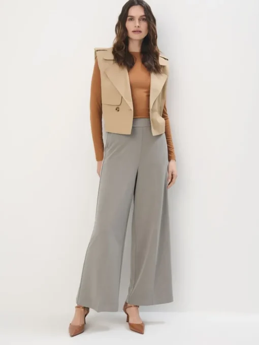 Hosen>MOHITO Hose mit weitem Bein Grau