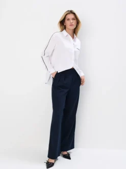 Hosen>MOHITO Hose mit weitem Bein Navy