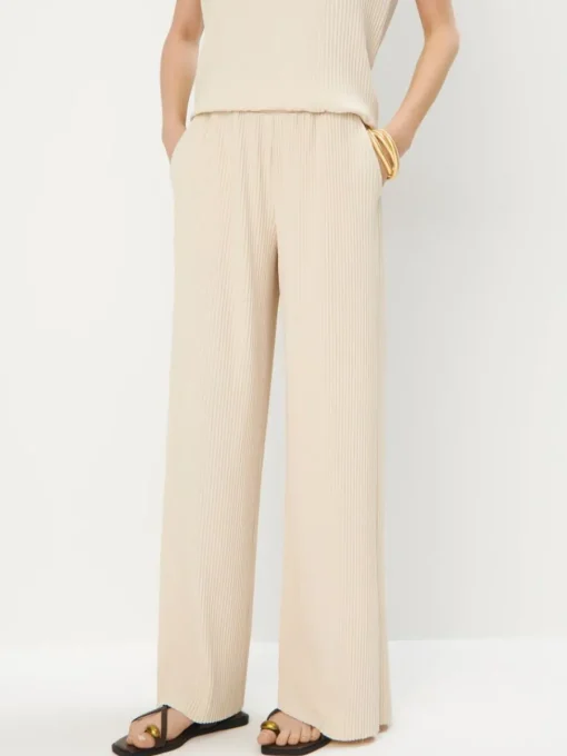 Hosen>MOHITO Hose mit Weitem Bein Und Stoffgürtel Nude
