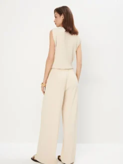 Hosen></noscript>MOHITO Hose mit Weitem Bein Und Stoffgürtel Nude