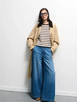 Jeans>MOHITO Jeans mit breiten Beinen Blau
