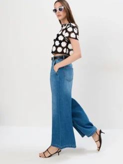 Jeans></noscript>MOHITO Jeans mit breiten Beinen Blau
