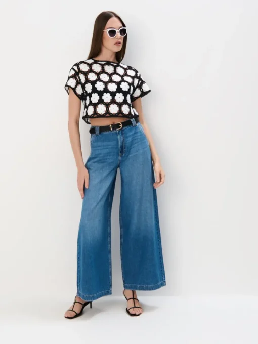 Jeans>MOHITO Jeans mit breiten Beinen Blau