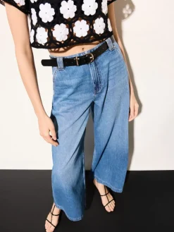Jeans></noscript>MOHITO Jeans mit breiten Beinen Blau