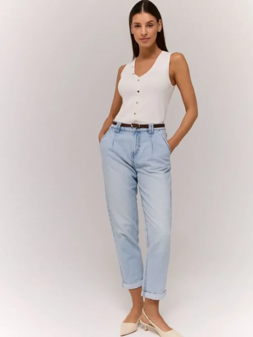 Jeans>MOHITO Jeans mit Gürtel Blau