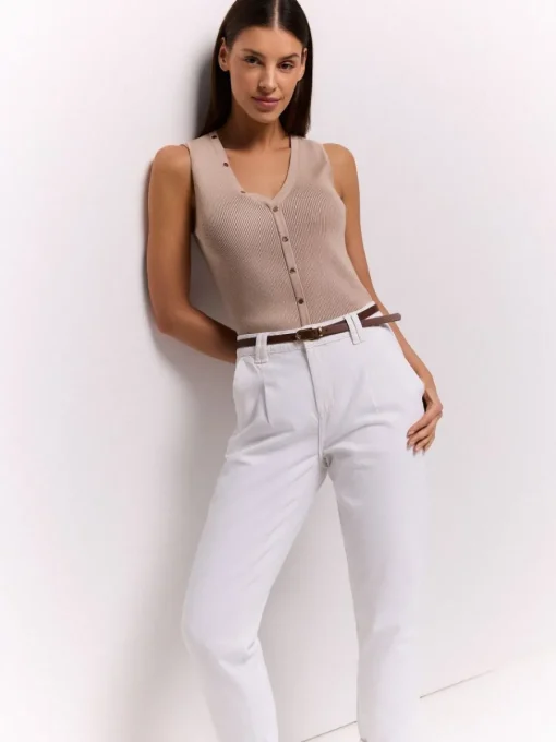 Am Häufigsten Ausgewählt|Jeans>MOHITO Jeans mit Gürtel Weiu00df
