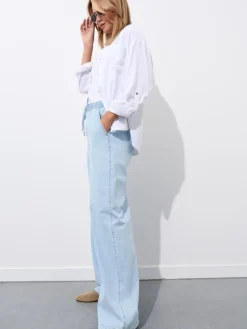 Jeans>MOHITO Jeans mit weitem Bein Blau