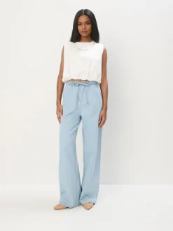 Jeans></noscript>MOHITO Jeans mit weitem Bein Blau