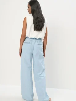 Jeans></noscript>MOHITO Jeans mit weitem Bein Blau