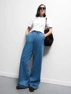 Jeans>MOHITO Jeans mit weitem Bein Blau
