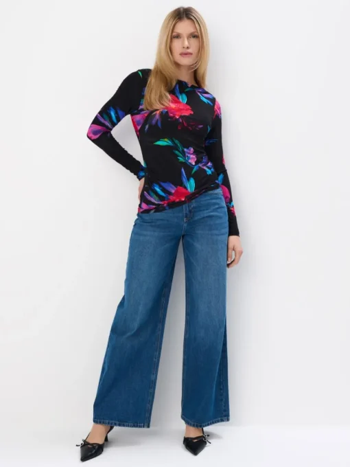 Jeans>MOHITO Jeans mit weitem Bein Blau