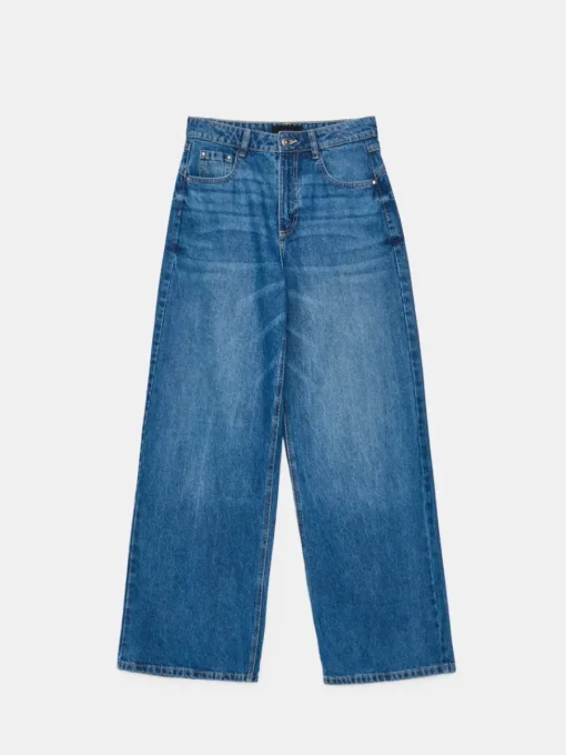 Jeans>MOHITO Jeans mit weitem Bein Blau