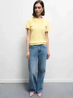 Jeans>MOHITO Jeans mit weitem Bein Blau