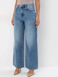 Jeans></noscript>MOHITO Jeans mit weitem Bein Blau