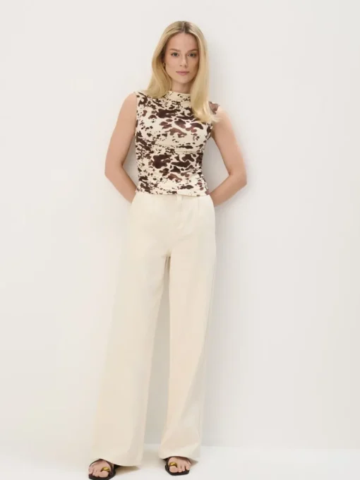 Jeans>MOHITO Jeans mit weitem Bein Creme