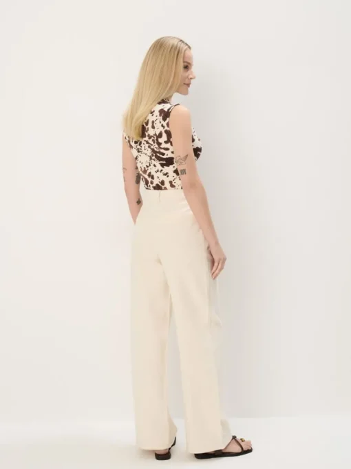 Jeans>MOHITO Jeans mit weitem Bein Creme