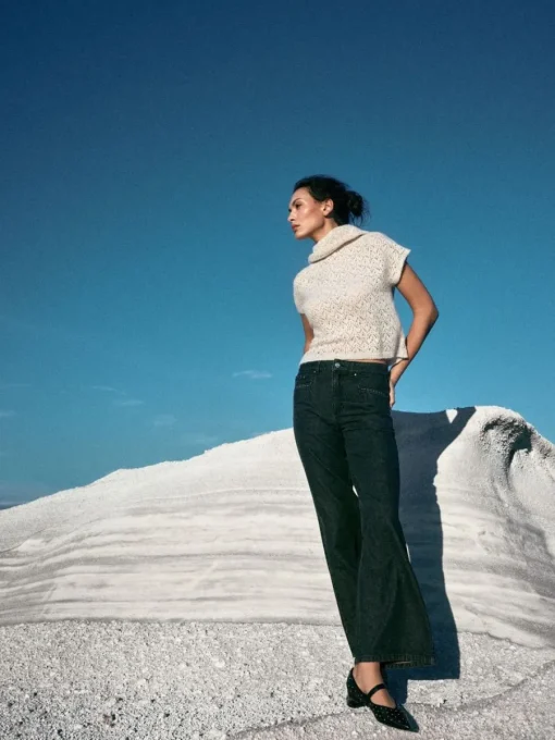 Jeans>MOHITO Jeans mit weitem Bein Schwarz