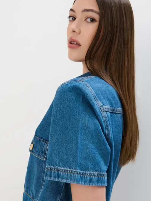 Blusen, Hemden>MOHITO Jeanshemd Blau