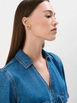 Blusen, Hemden></noscript>MOHITO Jeanshemd Blau