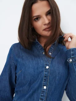 Midi, Maxikleider|Kleider, Overalls></noscript>MOHITO Jeanskleid Blau