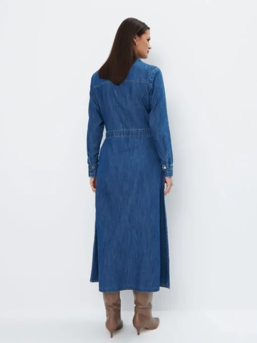 Midi, Maxikleider|Kleider, Overalls>MOHITO Jeanskleid Blau