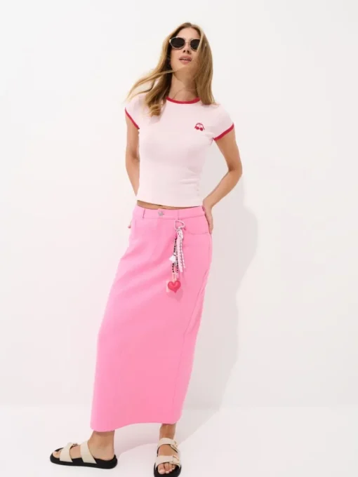 Röcke>MOHITO Jeansrock Pink